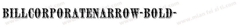 billcorporatenarrow-bold字体转换