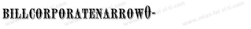 billcorporatenarrow0字体转换
