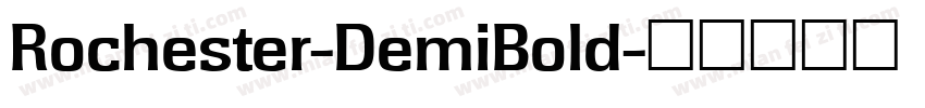 Rochester-DemiBold字体转换