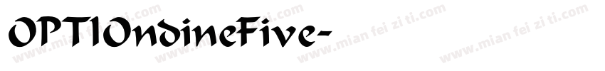 OPTIOndineFive字体转换