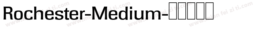 Rochester-Medium字体转换