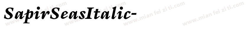 SapirSeasItalic字体转换