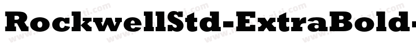 RockwellStd-ExtraBold字体转换