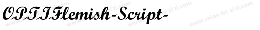 OPTIFlemish-Script字体转换