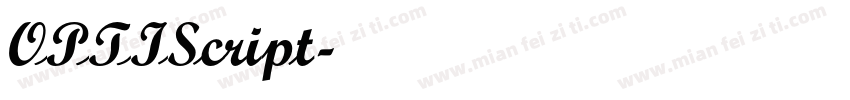 OPTIScript字体转换