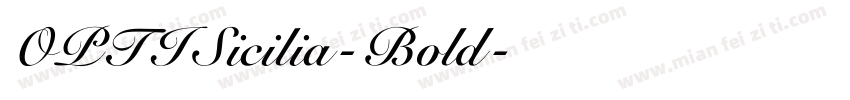 OPTISicilia-Bold字体转换