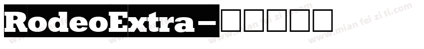 RodeoExtra字体转换