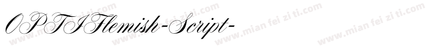 OPTIFlemish-Script字体转换