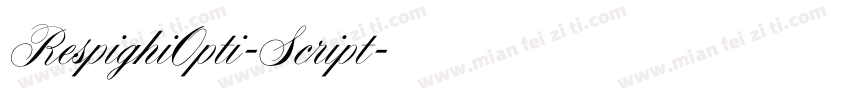 RespighiOpti-Script字体转换
