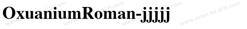 OxuaniumRoman字体转换