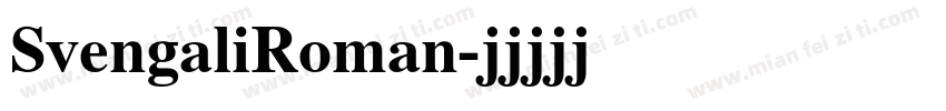 SvengaliRoman字体转换