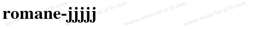 romane字体转换