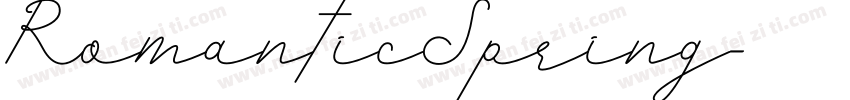 RomanticSpring字体转换