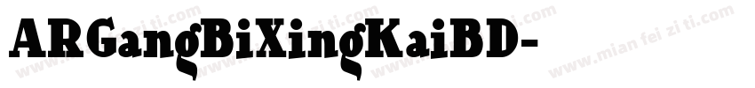ARGangBiXingKaiBD字体转换