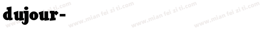 dujour字体转换