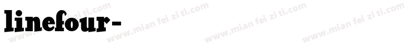 linefour字体转换