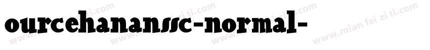 ourcehananssc-normal字体转换