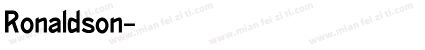 Ronaldson字体转换