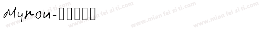Myron字体转换