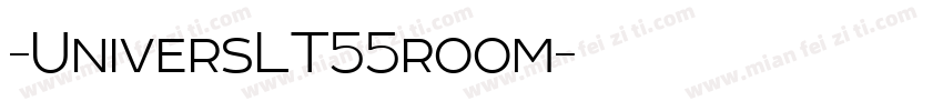 -UniversLT55room字体转换