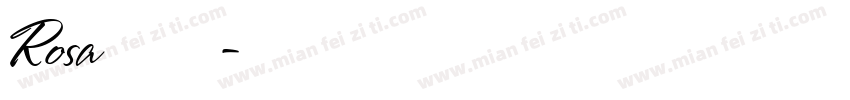 Rosa字体字体转换
