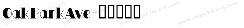 OakParkAve字体转换