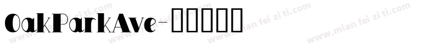 OakParkAve字体转换