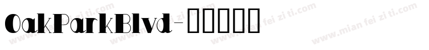 OakParkBlvd字体转换
