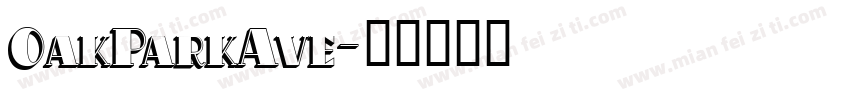 OakParkAve字体转换