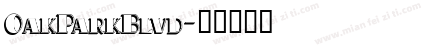 OakParkBlvd字体转换