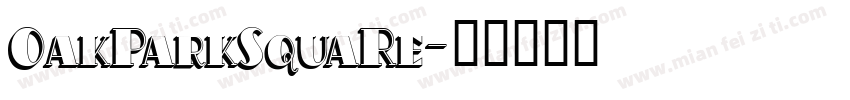 OakParkSquaRe字体转换