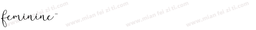 feminine字体转换