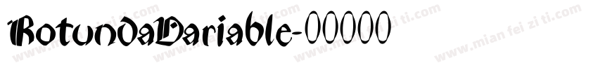 RotundaVariable字体转换