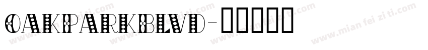 OakParkBlvd字体转换