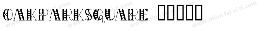 OakParkSquaRe字体转换