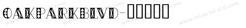 OakParkBlvd字体转换