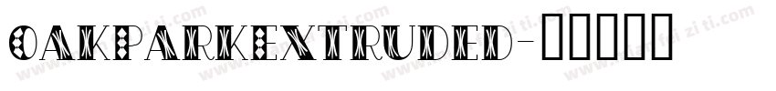 OakParkExtruded字体转换