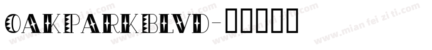 OakParkBlvd字体转换
