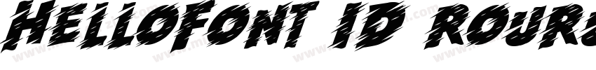 HelloFont-ID-RouRun字体转换