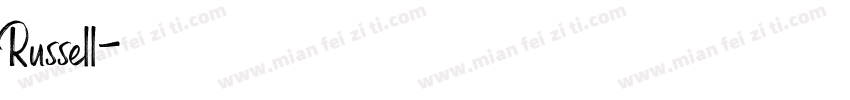 Russell字体转换