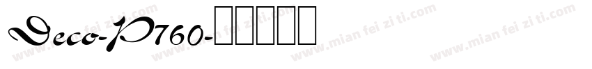 Deco-P760字体转换