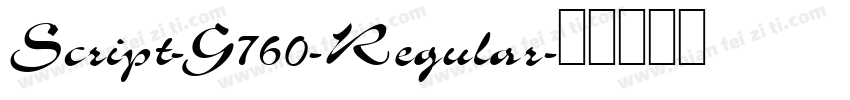 Script-G760-Regular字体转换
