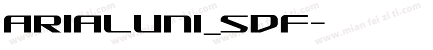 arialuni_sdf字体转换