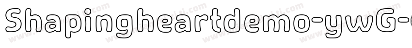 Shapingheartdemo-ywG字体转换