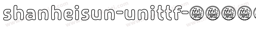 shanheisun-unittf字体转换