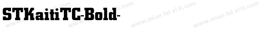 STKaitiTC-Bold字体转换
