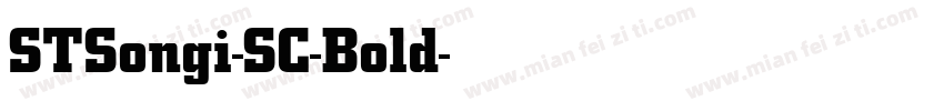 STSongi-SC-Bold字体转换