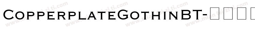 CopperplateGothinBT字体转换