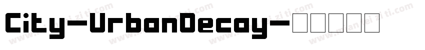 City-UrbanDecay字体转换