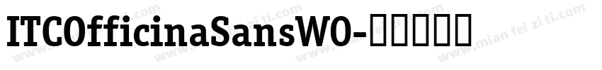 ITCOfficinaSansW0字体转换
